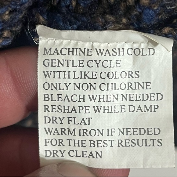 Women’s Roe V-neck Wool Acrylic Blend Sweater Size Large Multicolor - Picture 6 of 10